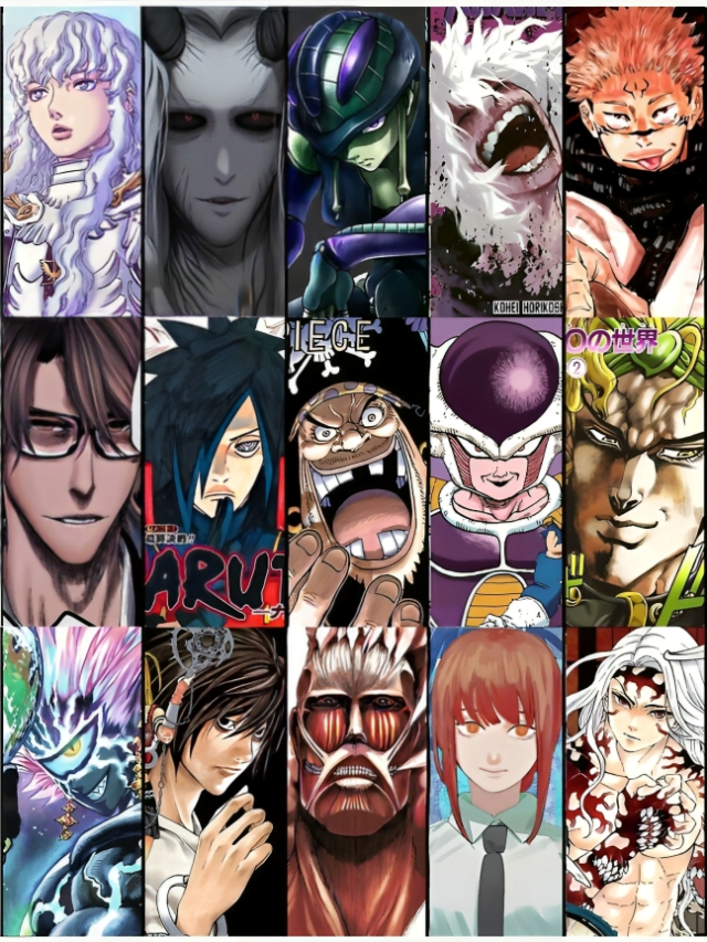Top 6 villains in the world of Anime.
